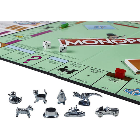 Monopoly Board Game for Ages 8+, For 2-6 Players, Includes 8