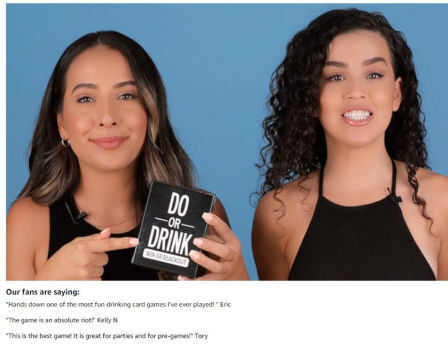 Do or Drink - Party Card Game - for College, Camping, 21st Birthday,  Parties - Funny for Men & Women 