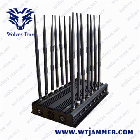 Kaufen Sie China Großhandels-Einstellbare 16 Antennen Handy Jammer Gsm 3g  4glte Wifi Uhf Vhf Gps Lojack Fernbedienung und Handy-störsender  Großhandelsanbietern zu einem Preis von 1 USD
