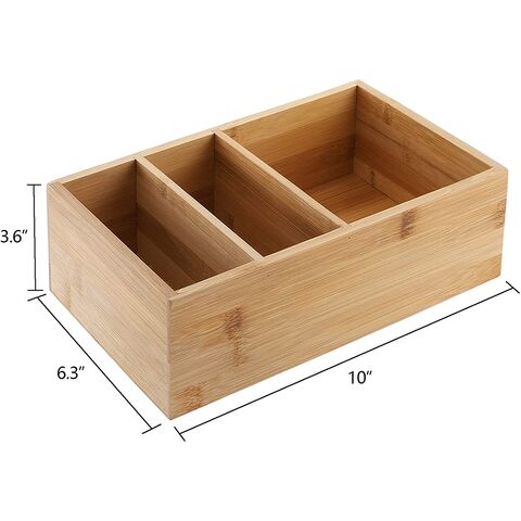 Buy Wholesale China Factory Price Wholesale Cheap Eco-friendly 2 Pack  Bamboo Spice Packet Organizers With 3 Divided Sections For Kitchens,  Restaurant & Box at USD 2.55