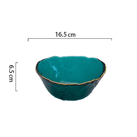 Buy Wholesale China Glass Salad Bowl, Golden Edge, Large Glass Bowl, 4  Different Colors 3 Size For Choosing & Salad Bowl at USD 1.33