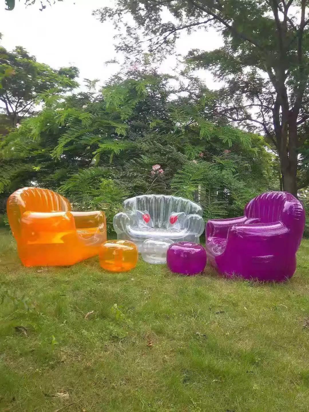 Cheap Portable Relaxing Bubble Inflatable Lounger Couch Air Sofa