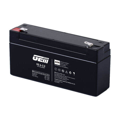 Buy Wholesale China Gem Battery 6v3.2ah Sealed Lead Acid Agm Vrla Sla  Battery For Ups/ Light/ Alarm / Security System & Alarm System Battery at  USD 10