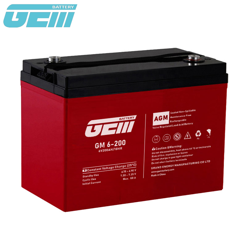 Gem 6v200ah Deep Cycle Lead Acid Agm Battery For Electricwheelchair/golfcars Expore China