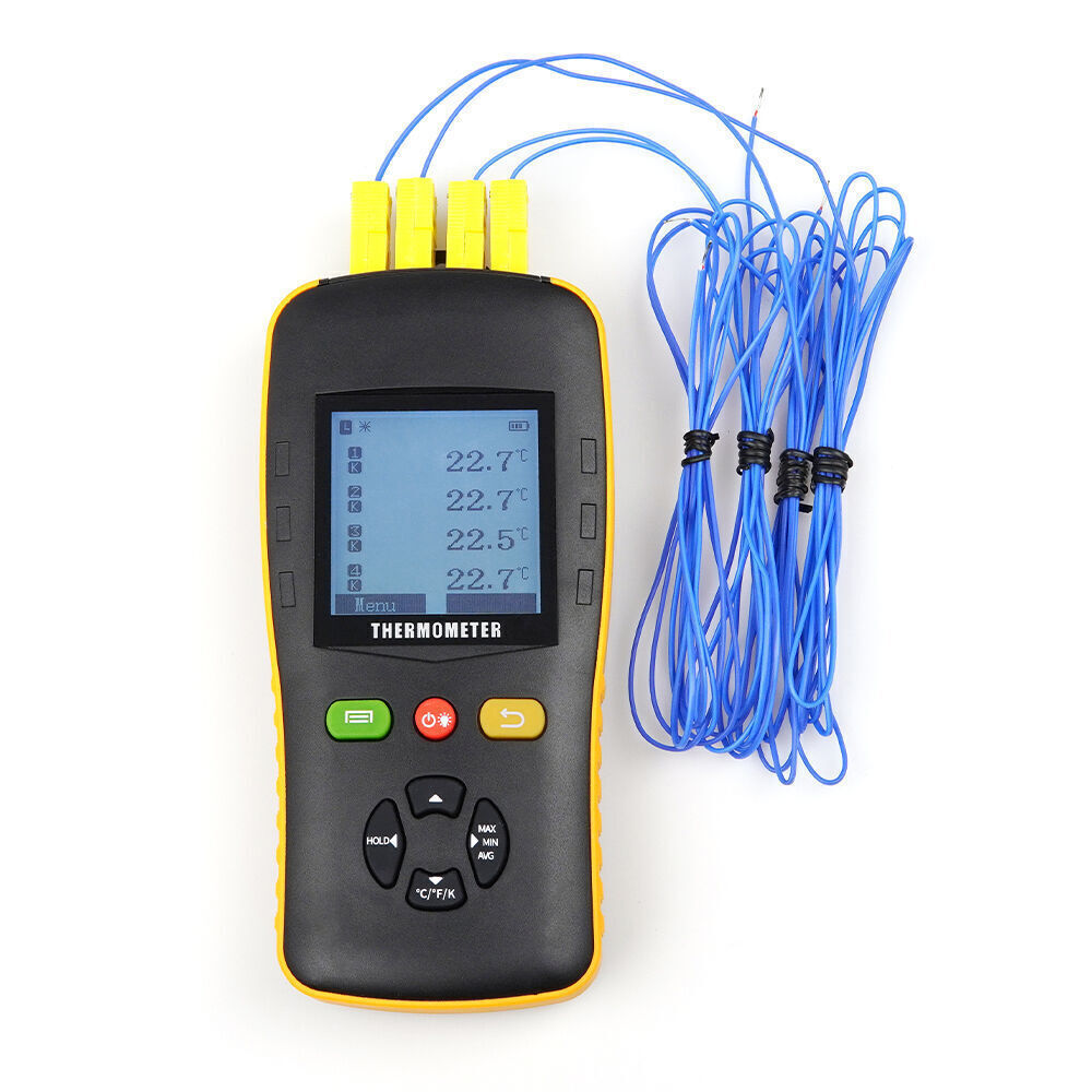 Thermomètre digital - Sonde pT100 / Compatible type K, J, E, T et R