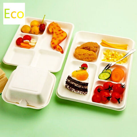 Eco-Friendly Biodegradable One Time Use Convenient Foodware Sugarcane Food  Box Hinged Lid Containers Bento Clamshell 3 Compartment Bento Disposable  Lunch Box - China Disposable Food Container and Food Packing Box price