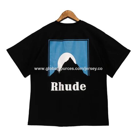 Factory Direct High Quality China Wholesale Rhude Men's T-shirts Designer  Summer T-shirt Fashion Designer Casual Cotton Luxury Clothing Street Shorts  Sleeves Clothes $6 from Putian Qimei International Trade Co.,Ltd