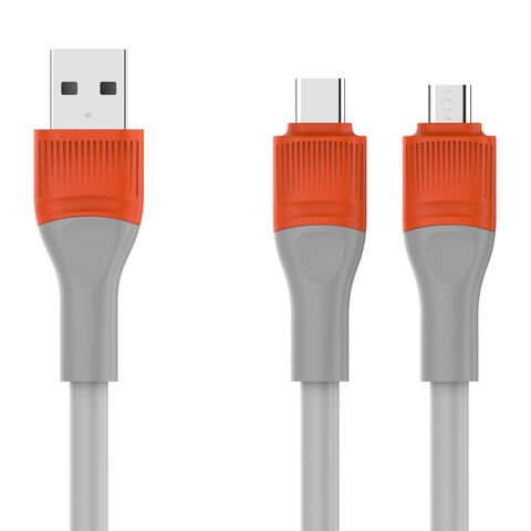 Grossiste et revendeur Câble Micro USB Charge Rapide vers USB 2m F2001  D-POWER en gros