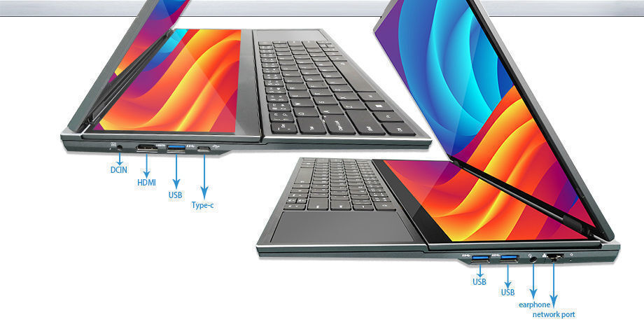Factory New 16.1 Inch Dual Screen Laptop Computer Core I7 10th Ddr4 ...