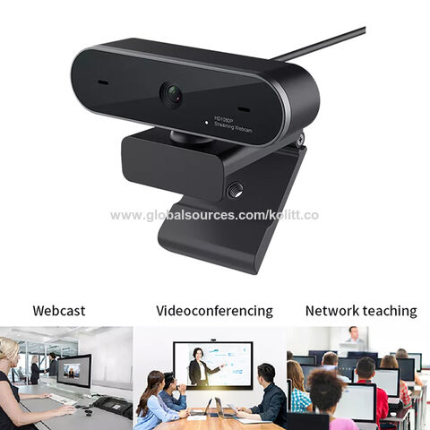 Full HD 1080P Webcam Ordinateur PC Caméra Web Avec Microphone Caméras  Rotatives Pour Diffusion En Direct Appel Vidéo Conférence Travail