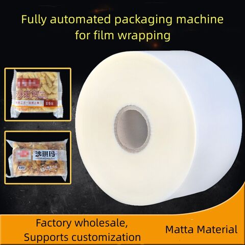 Máquina automática de envasado para film compuesto mate que utiliza film de embalaje hecho de film mate BOPP, impresión de film esmerilado.