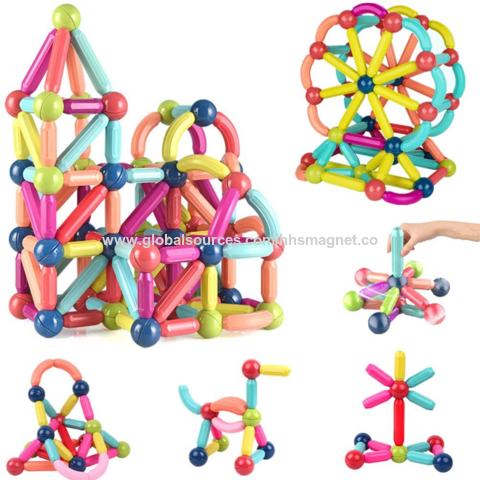 Ensemble de boules et de tiges magnétiques, blocs de construction  magnétiques éducatifs, jouet d'apprentissage précoce pour enfants -  Cdiscount Jeux - Jouets
