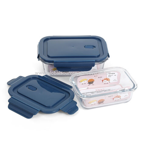 Buy Wholesale China Glass Food Containers Microwave Bento Box Food Storage  Box With Compartments Korean Style & Glass Lunch Box at USD 1.68