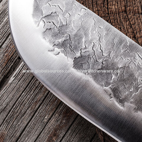 Handmade Butcher Knife, Heavy Duty Meat Cleaver, Forged Chinese Longquan  Kitchen Knife 8 Inch, High Carbon Steel Blade, Wenge Wood Handle, Asian  Chef