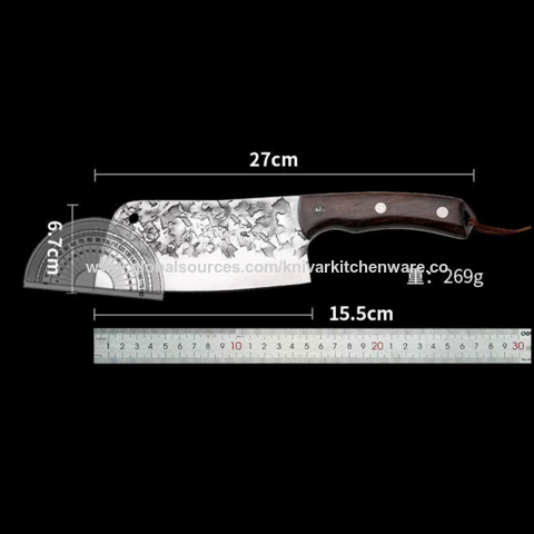 Chef Knife Forged Handmade 8 Inch Professional Kitchen Knife, Meat Cleaver  German Hc Steel with Solid Wood Handle - China Cleaver Knife and Kitchen  Knife price