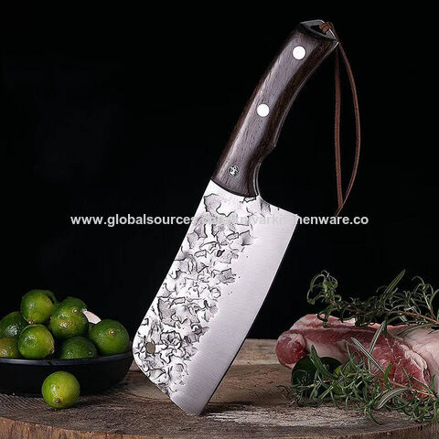 Forged 5Cr15Mov Stainless Steel Kitchen Chef Knives Meat Fish Vegetables  Sliced Professional Chinese Butcher Cleaver Knife Set