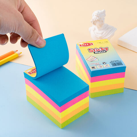 Wholesale Black Sticky Notes With Fluorescent Pen Set Kawaii