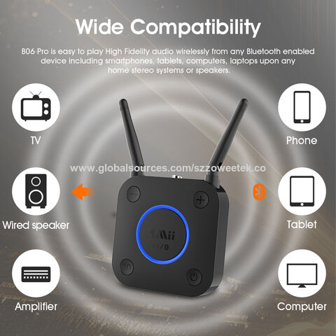 Achetez en gros Qcc Double Link Home Audio Récepteur Adaptateur Bluetooth  5.0 Avec Aptx Faible Latence Chine et Récepteur Bluetooth 5.0 à 19.6 USD