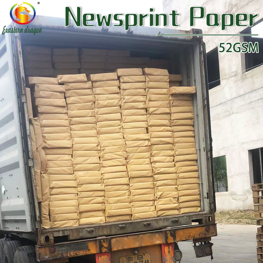 Factory Sales Newsprint Paper 52g 350*550mm 600 Wholesale China