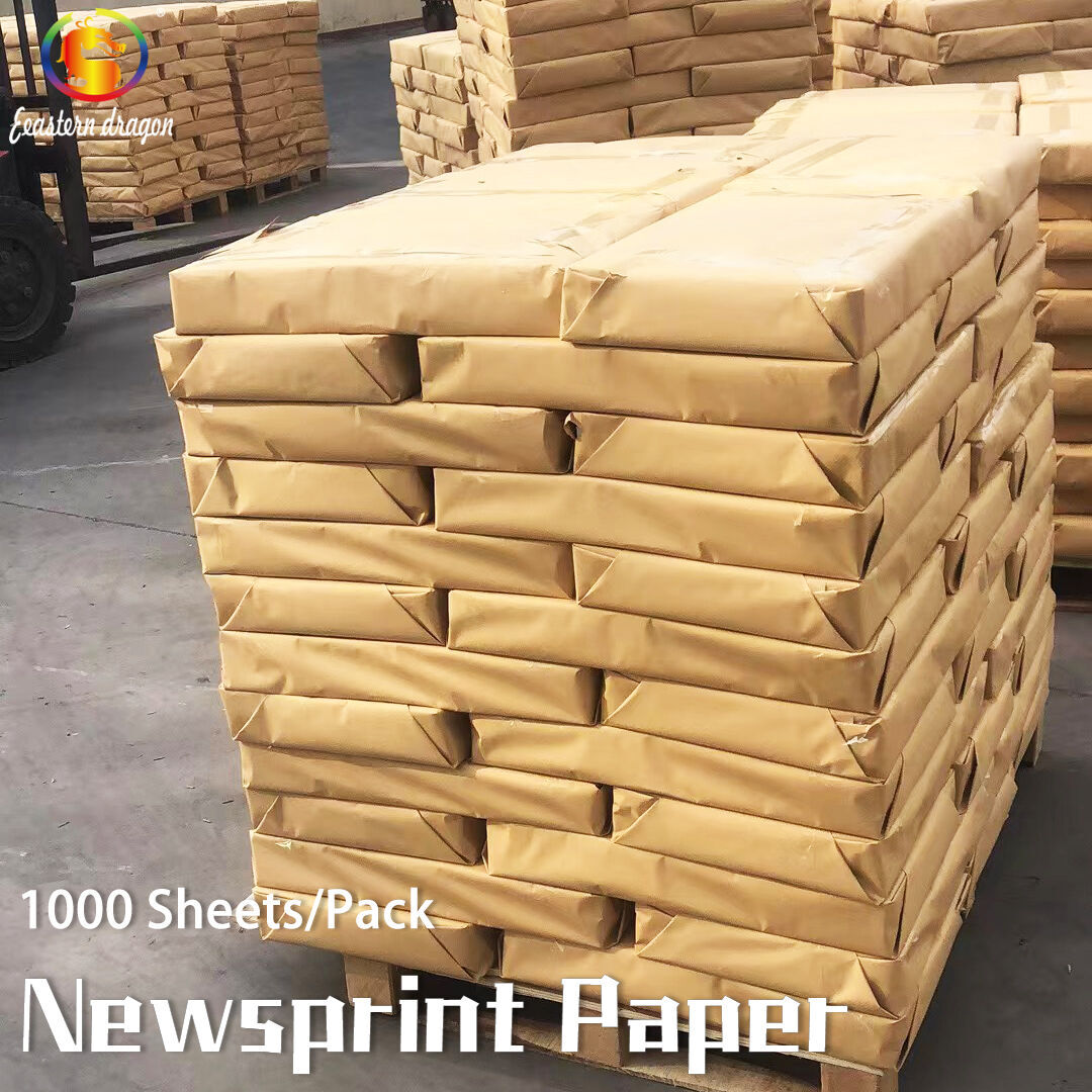 Factory Sales Newsprint Paper 52g 350*550mm 600 Wholesale China