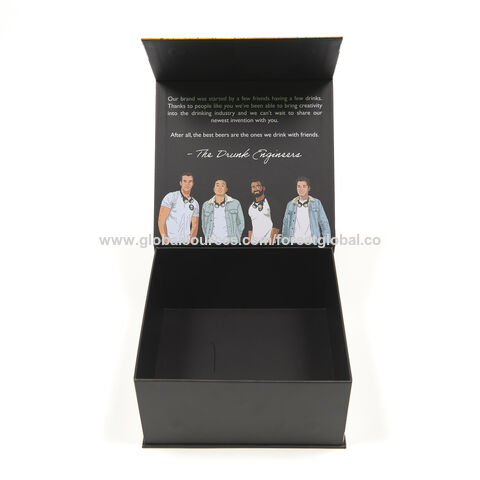 Buy Wholesale China Black Magnetic Gift Box Small Shipping Boxes