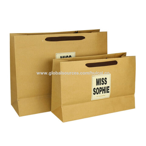 Buy Wholesale China Custom Logo Matte Laminate Rope Black Gold Chain Handle  Special Euro Tote Shoppers Premium Paper Gift Bags Shopping Bag & Paper Bag  at USD 0.28