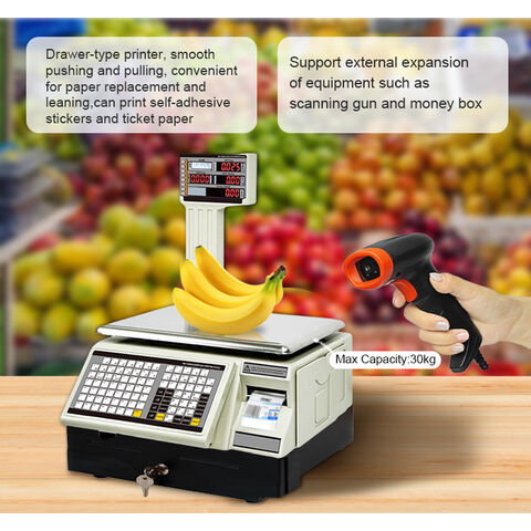 Weighing Electronic Digital 30kg 15kg Scale for Meat Fruit Store