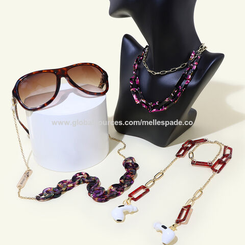 Personalized Eye Glass Holder Sunglasses Lanyard Doubles as Face Mask  Lanyard Eyewear Holder Name Beads Adults and Kids Eyeglass Chain 