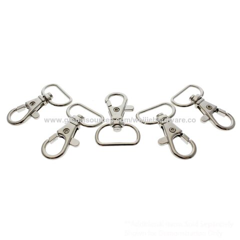 16 pcs Keychain Hooks with Swivel D-rings Heavy Duty Snap Lobster Claw  Clasp