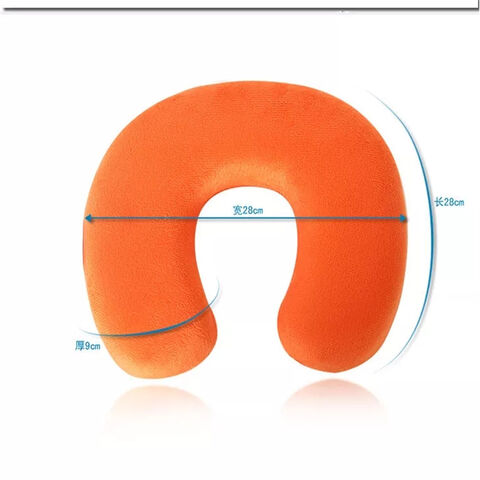 Travel Neck Pillow Comfortable Memory Foam U-Shaped Cusion For Orange