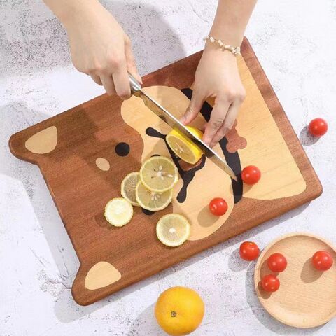 Cute Bear Natural Wooden Cutting Board / Chopping Tray – Peppery Home