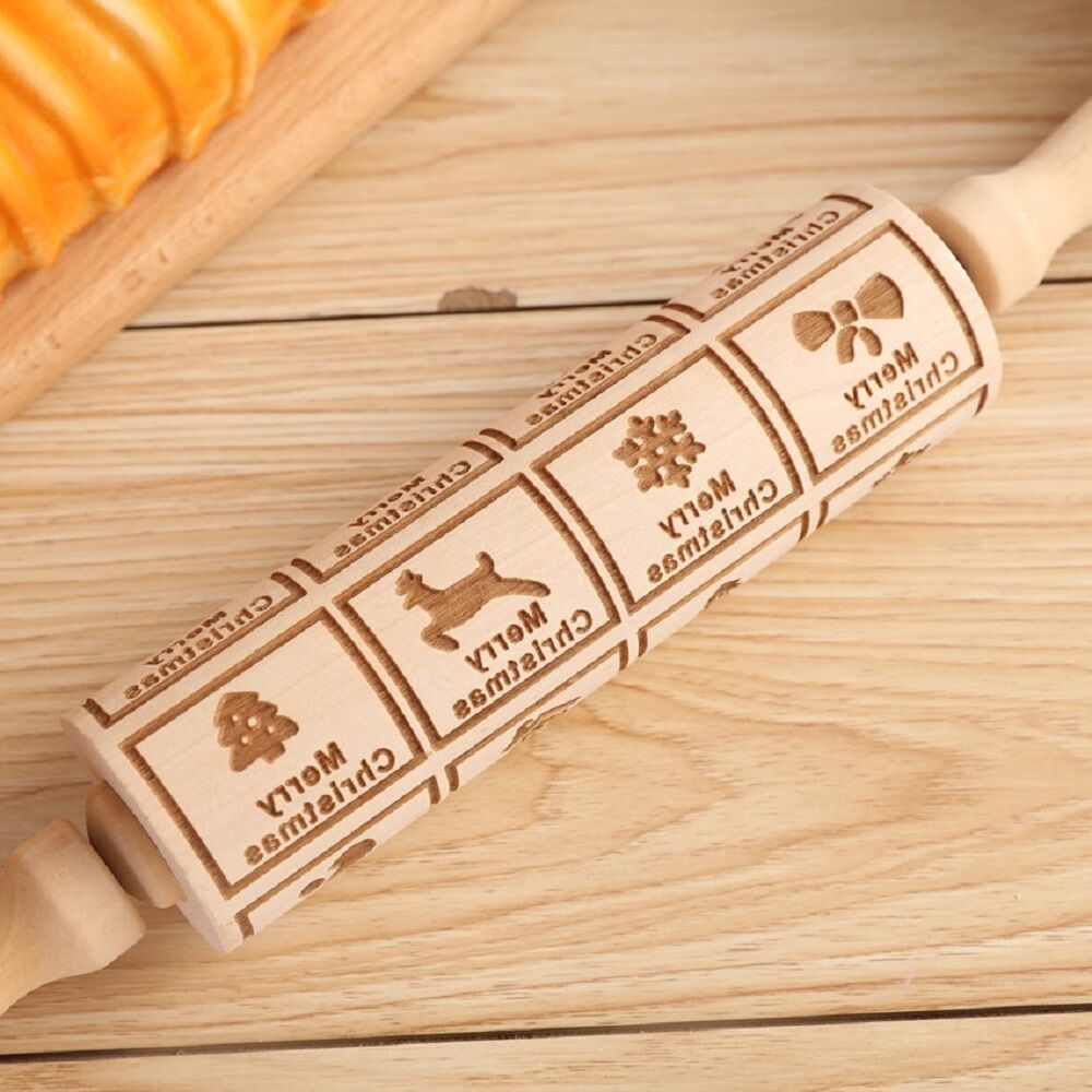 Buy Wholesale China Factory Price Wooden Christmas Printed Rolling Pin