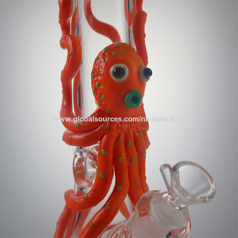 Glow In The Dark 3d Hand-painted Octopus Beaker Water Bong - China  Wholesale Bong $30 from Shenzhen Nadia Technology Co., Ltd