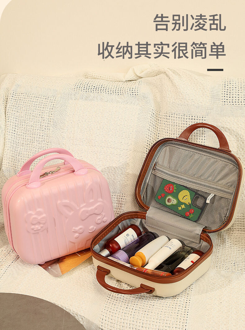 china travel makeup bag with compartments factory gzcz Large Capacity Train Case,Professional Cosmetic Bags for Women,Portable Makeup Brush Organizer Storage Adjustable Dividers and Shoulder Strap : Beauty & Personal Care Rolling Cosmetic Bag - Rolling