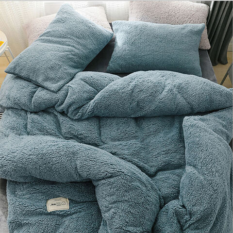 Buy Wholesale China Stock Super Soft Warm Sherpa Fleece Comforter