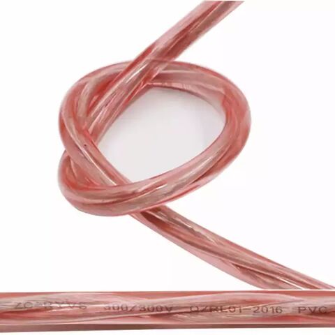 High Speed Transparent Round 4 Conductor Audio Speaker Cable Wire