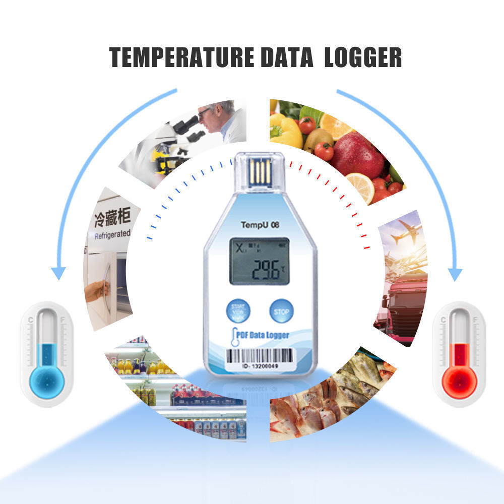 Temperature data logger for temperature control