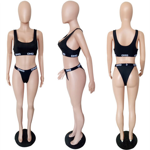 Bulk Buy China Wholesale Explosive Sexy Letter Two-piece Bikini Swimsuit  $4.81 from Jinjiang Superstarer Import & Export Co.,Ltd