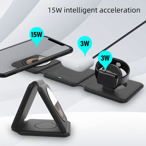 Cargador Magnetico 3 en 1 Plegable
