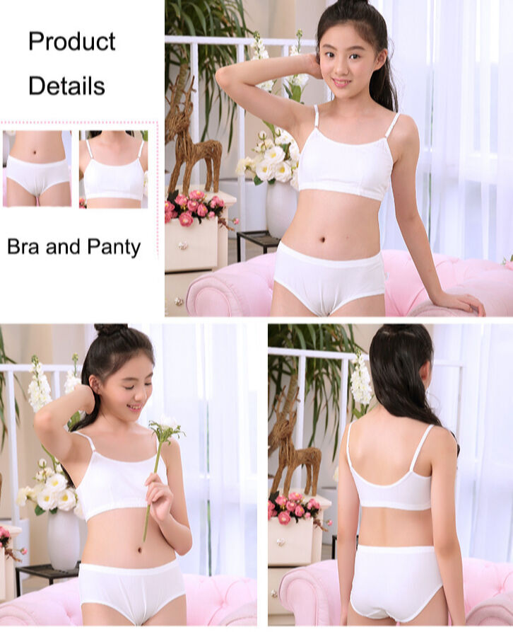Buy Wholesale China Girl Cotton Bra And Panty Underwear Set With Removaable Padsブラショーツセット & Girl