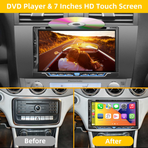Estereo De Pantalla Para Coche Carro Auto Multimedia Car Stereo LCD  Bluetooth US