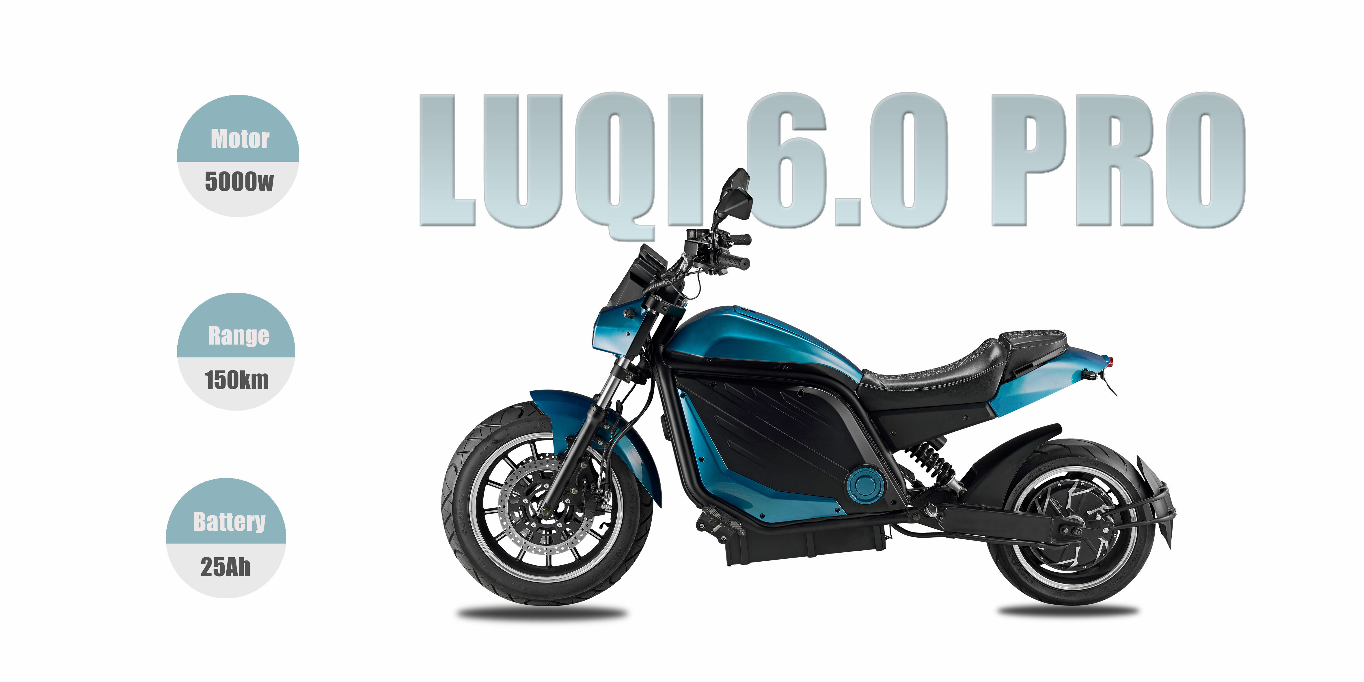 Illustration of Electric Chopper Motorcycles