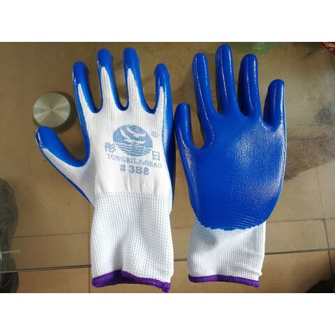 Guantes de Nitrilo de 10 pulgadas, Disponibles en Azul