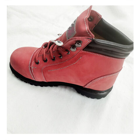 Chaussures de travail hommes chaussures de sécurité à bout en acier pour  homme bottes noires botte rouge