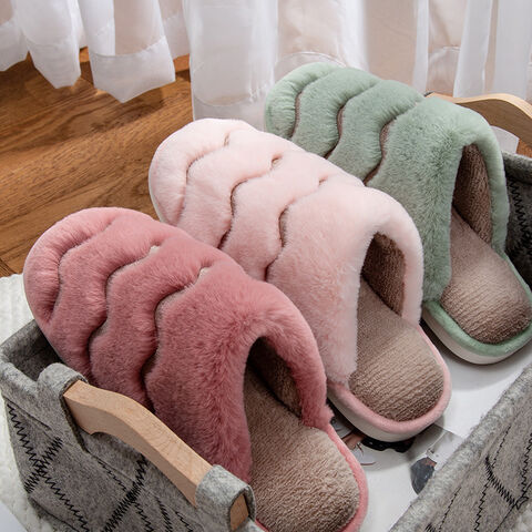 Buy Wholesale China Happy Face Slippers Home Fluffy Slippers Home