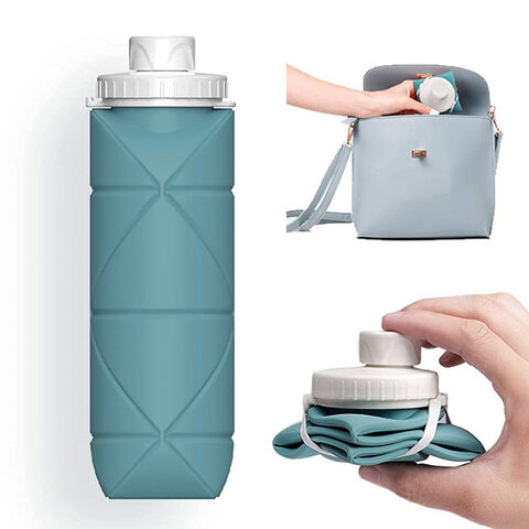 COLLAPSIBLE Water Bottle 750ml + LEAK PROOF VALVE | BPA-Free Food-Grade  Silicone