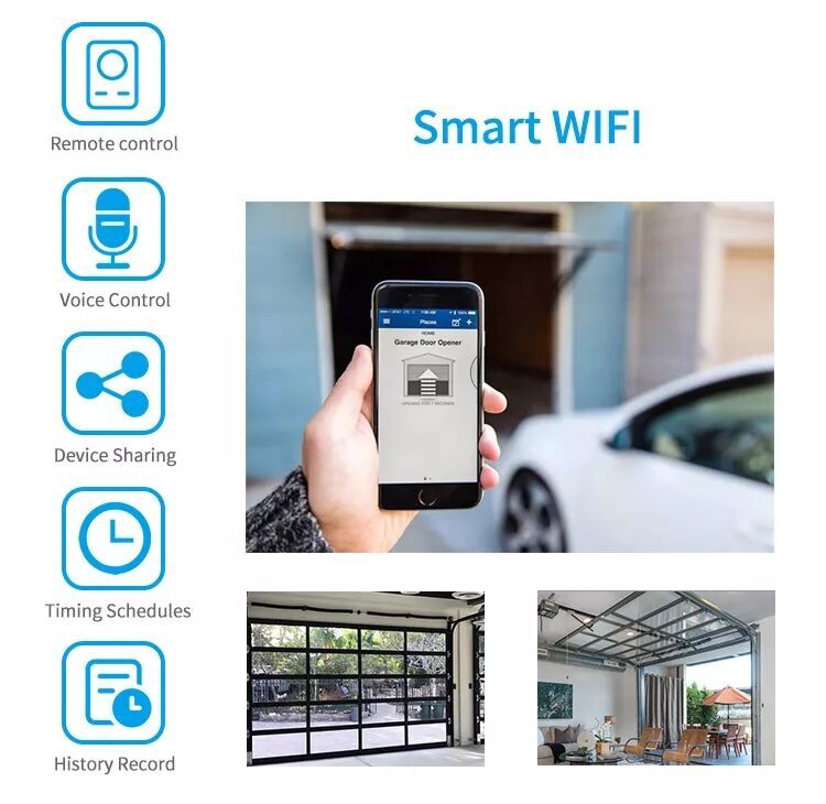 Buy Wholesale Canada Cheap Glass Garage Door / Smart Wifi Automatic