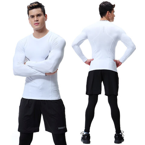 Compre Roupas De Ginástica Esportivas De Alta Elasticidade 3 Peças Para Treino  Masculino e Conjunto De Agasalho Masculino de China por grosso por 9.2 USD