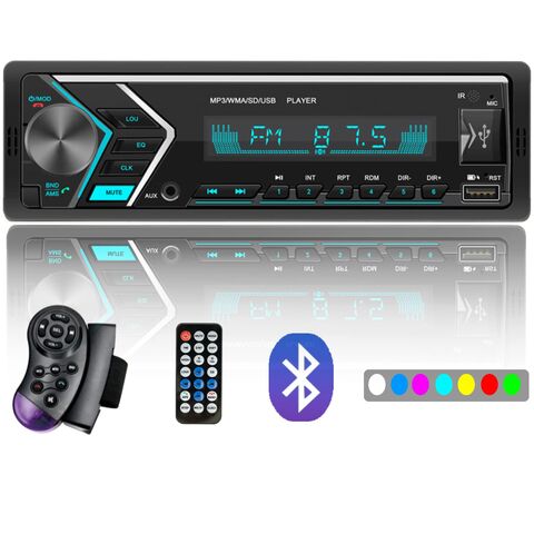 1 DIN HD Autoradio Bluetooth Voiture Stéréo MP3 Lecteur USB SD AUX-IN GPS  FM AM