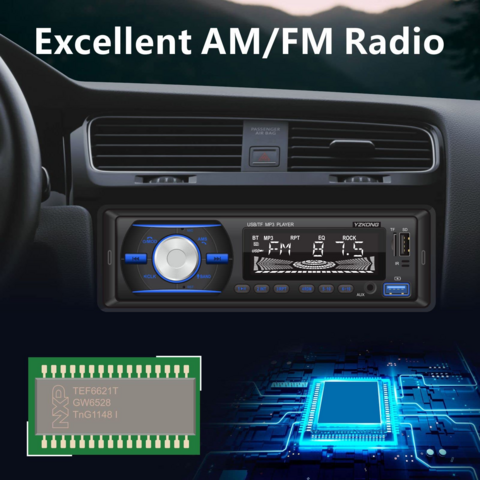Podofo Radio de coche doble DIN inalámbrica Carplay Android Auto GPS unidad  principal de 7 pulgadas pantalla táctil HD Indash soporte estéreo para